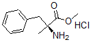 alpha-甲基-苯基丙氨酸甲酯盐酸盐(1:1)结构式_64665-60-7结构式