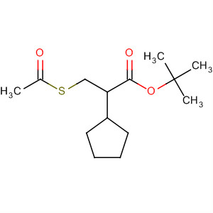 3-乙酰基磺酰基-2-环戊基丙酸叔丁酯结构式_647014-60-6结构式