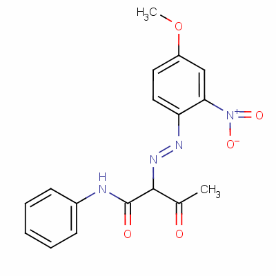 Butanamide, 2-[(4-methoxy-2-nitrophenyl)azo]-3-oxo-n-phenyl- Structure,6486-21-1Structure