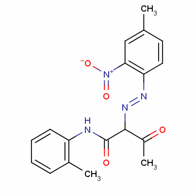 Butanamide, 2-[(4-methyl-2-nitrophenyl) azo]-n-(2-methylphenyl)-3-oxo- Structure,6486-24-4Structure