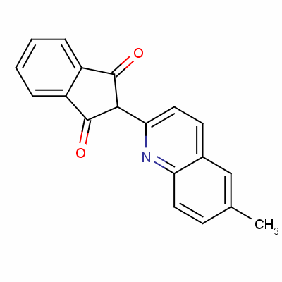 1H-indene-1,3(2h)-dione, 2-(6-methyl-2-quinolinyl)- Structure,6493-58-9Structure