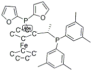 (S)-1-[(R)-2-(二-2-呋喃膦基)二茂铁基]乙基双-3,5-二甲苯基膦结构式_649559-66-0结构式
