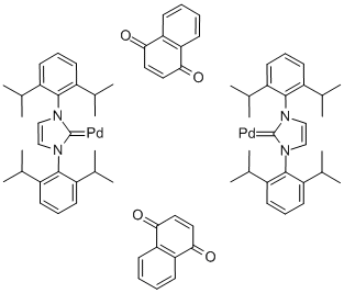 萘醌-1,3-双(异丙苯)咪唑-2-亚基钯结构式_649736-75-4结构式