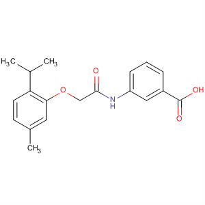 3-(2-(2-异丙基-5-甲基苯氧基)乙酰氨基)苯甲酸结构式_649773-89-7结构式