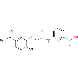 3-(2-(5-异丙基-2-甲基苯氧基)乙酰氨基)苯甲酸结构式_649773-93-3结构式