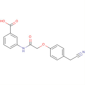 3-(2-(4-(氰基甲基)苯氧基)乙酰氨基)苯甲酸结构式_649774-21-0结构式