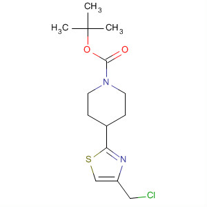 4-[4-(氯甲基)-2-噻唑]-1-哌啶羧酸 1,1-二甲基乙酯结构式_650579-82-1结构式