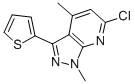6-Chloro-1,4-dimethyl-3-(2-thienyl)-1h-pyrazolo[3,4-b]pyridine Structure,650592-18-0Structure