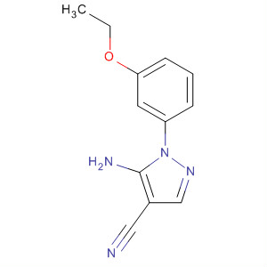5-氨基-1-(3-乙氧基苯基)-1H-吡唑-4-甲腈结构式_650629-04-2结构式