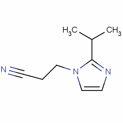 2-异丙基-1h-咪唑-1-丙腈结构式_65109-28-6结构式
