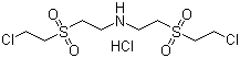 双[2-(2-氯乙基)砜乙基]胺盐酸盐结构式_65180-91-8结构式