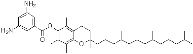 3,5-二氨基苯甲酸3,4-二氢-2,5,7,8-四甲基-2-(4,8,12-三甲基十三基)-2H-1-苯并吡喃-6-基酯结构式_652140-14-2结构式