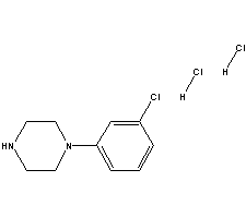 1-(3-氯苯基)哌嗪盐酸盐结构式_65369-76-8结构式