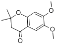 6,7-二甲氧基-2,2-二甲基-4-色满酮结构式_65383-61-1结构式