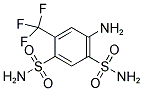 4-Amino-6-(trifluoromethyl)benzene-1,3-disulfonamide Structure