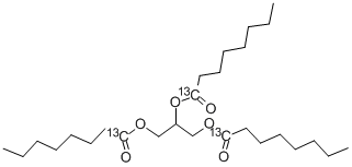 甘油基三(辛酸-1-13C)结构式_65402-55-3结构式