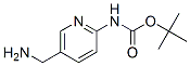 5-(氨基甲基)-2-(N-Boc)氨基吡啶结构式_654679-12-6结构式
