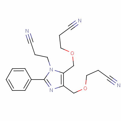 1-(2-Cyanoethyl)-2-phenyl-4,5-di-cyanoethoxymethyl imidazole Structure,65652-67-7Structure