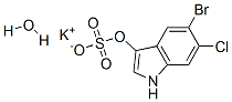 5-Bromo-6-chloro-3-indolyl sulfate potassium salt hydrate Structure,6581-24-4Structure