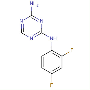 2-氨基-4-(2,4-二氟苯基氨基)-1,3,5-三嗪结构式_66088-46-8结构式