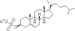 胆固醇硫酸酯钾盐结构式_6614-96-6结构式