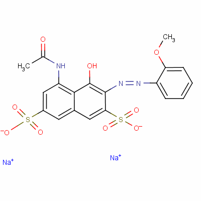 滂酰胭脂红 2B结构式_6625-46-3结构式