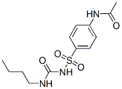 N-[4-[[[(丁基氨基)羰基]氨基]磺酰基]苯基]乙酰胺结构式_6630-00-8结构式