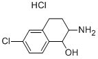 2-氨基-6-氯-1,2,3,4-四氢萘-1-醇盐酸盐结构式_66361-36-2结构式