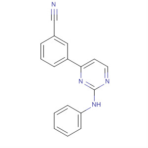 3-(2-苯基氨基-嘧啶-4-基)苯甲腈结构式_663611-44-7结构式