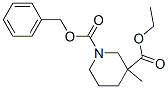 N-cbz-3-methylnipecotic acid ethyl ester;3-methyl-1,3-piperidinedicarboxylic acid 3-ethyl 1-(phenylmethyl) ester Structure,664364-60-7Structure