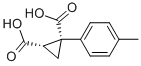 (1R,2s)-1-p-tolyl-cyclopropane-1,2-dicarboxylic acid Structure,66504-83-4Structure