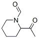 (9ci)-2-乙酰基-1-哌啶羧醛结构式_66552-03-2结构式