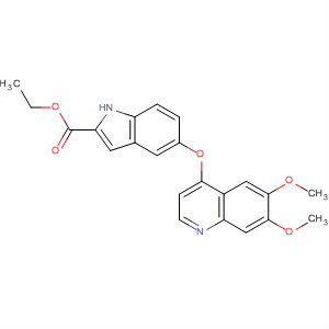 Ethyl 5-[(6,7-dimethoxy-4-quinolyl)oxy]-1h-2-indolecarboxylate Structure,666729-43-7Structure