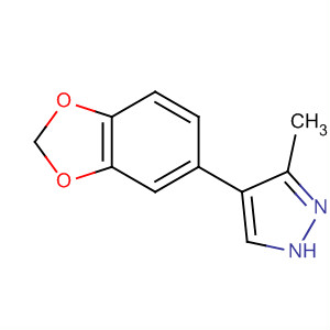 4-(1,3-苯并二氧代l-5-基)-3-甲基-1H-吡唑结构式_667400-03-5结构式