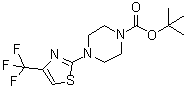 4-[4-(三氟甲基)-2-噻唑基]-1-哌嗪羧酸-1,1-二甲基乙酯结构式_668484-48-8结构式