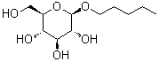 戊基β-D-吡喃葡糖苷结构式_66957-71-9结构式