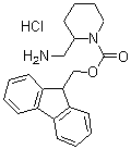 2-氨基甲基-1-N-Fmoc-哌啶盐酸盐结构式_669713-55-7结构式