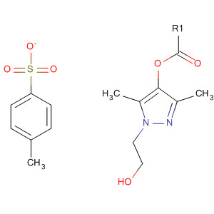 2-(3,5-二甲基-1H-吡唑-1-基)乙基 4-甲基苯磺酸盐结构式_67000-34-4结构式