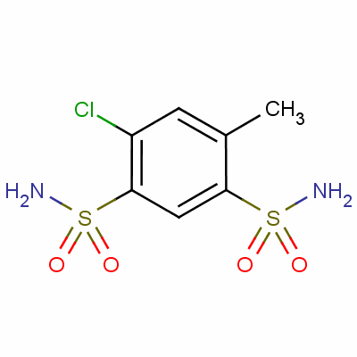 4-Chloro-6-methyl-1,3-benzenedisulfonamide Structure,671-88-5Structure