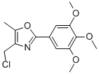 4-(氯甲基)-5-甲基-2-(3,4,5-三甲氧基苯基)噁唑结构式_671216-07-2结构式