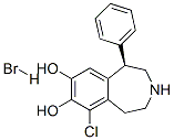 (R)-6-氯-1-苯基-2,3,4,5-四氢-1H-苯并[d]氮杂卓-7,8-二醇氢溴酸结构式_67287-39-2结构式