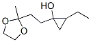 (9ci)-2-乙基-1-[2-(2-甲基-1,3-二氧杂烷-2-基)乙基]-环丙醇结构式_676168-79-9结构式