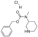 哌啶-3-甲基-氨基甲酸苄酯盐酸盐结构式_676621-99-1结构式