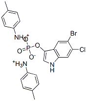 5-Bromo-6-chloro-3-indolyl phosphate p-toluidine salt Structure,6769-80-8Structure