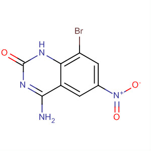 4-氨基-8-溴-6-硝基-喹唑啉-2-醇结构式_677298-30-5结构式