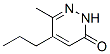 3(2H)-pyridazinone, 6-methyl-5-propyl-(9ci) Structure,679405-98-2Structure