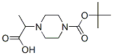 2-(1-tert-Butoxycarbonylpiperazin-4-yl)propionicacid Structure,680579-19-5Structure