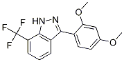 3-(2,4-二甲氧基苯基)-7-三氟甲基-1H-吲唑结构式_680611-18-1结构式