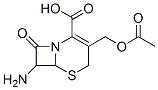 3-乙酰氧基甲基-7-氨基-8-氧代-5-硫-1-氮杂双环[4.2.0]-2-辛烯-2-羧酸结构式_68090-55-1结构式