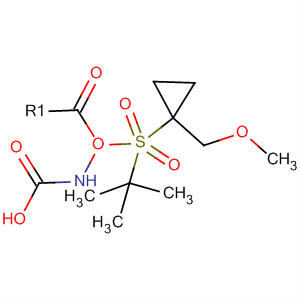 N-[[1-(methoxymethyl)cyclopropyl]sulfonyl] carbamic acid 1,1-dimethylethyl ester Structure,681808-27-5Structure